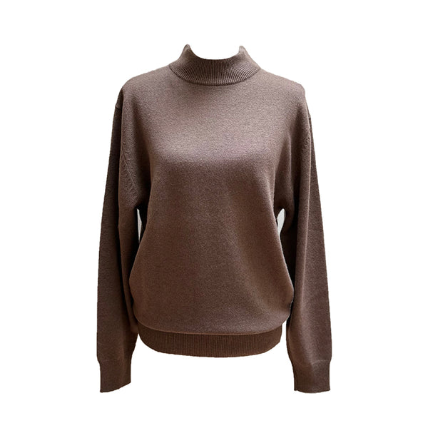 Cashmere Mock Neck Pullover